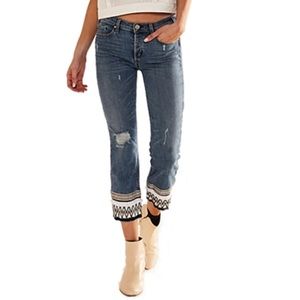 McGuire jeans fringe detail